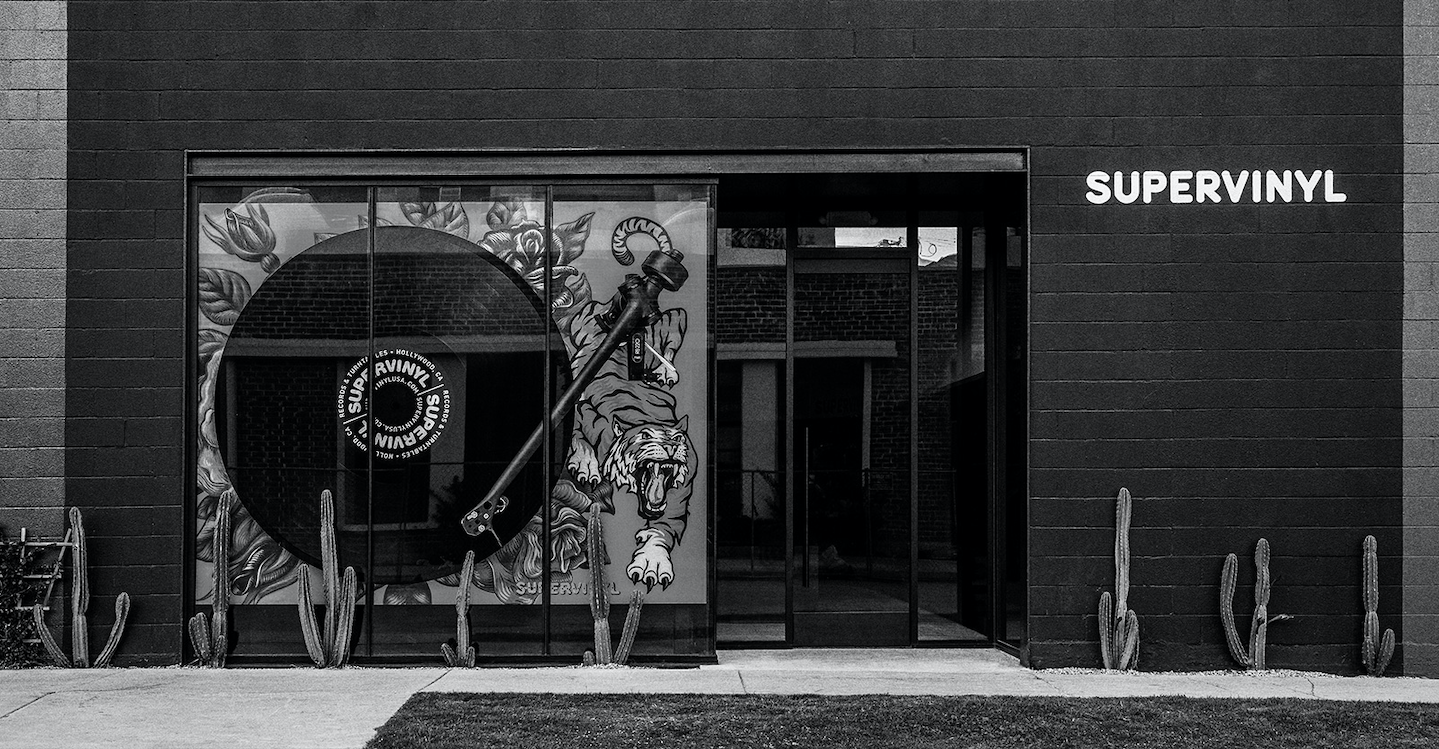 Supervinyl record store on Sycamore Avenue in Los Angeles
