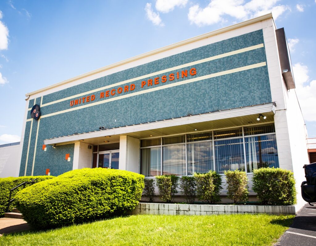 The historic United Record Pressing building at 453 Chestnut Street in Nashville